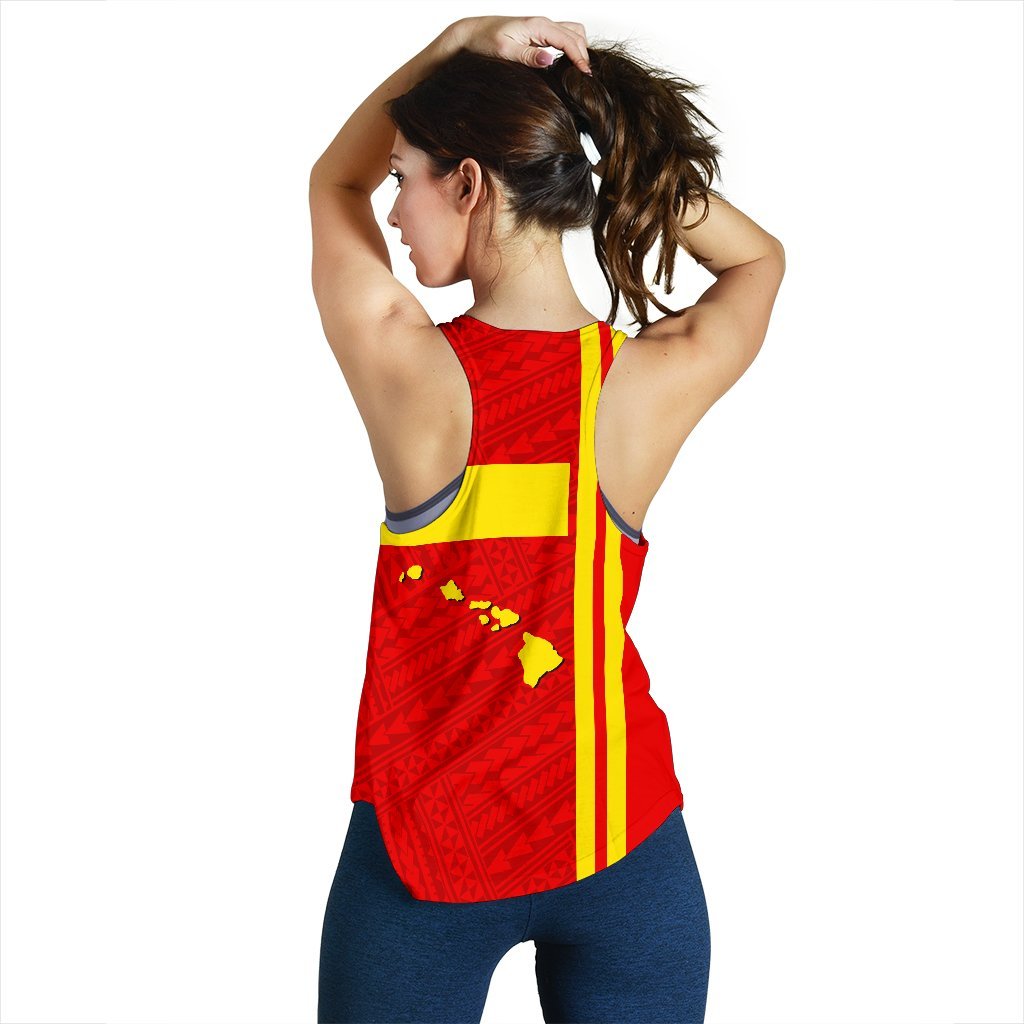 Hawaiian Polynesian Mauna Kea Women's Racerback Tank - Morale Style - Polynesian Pride