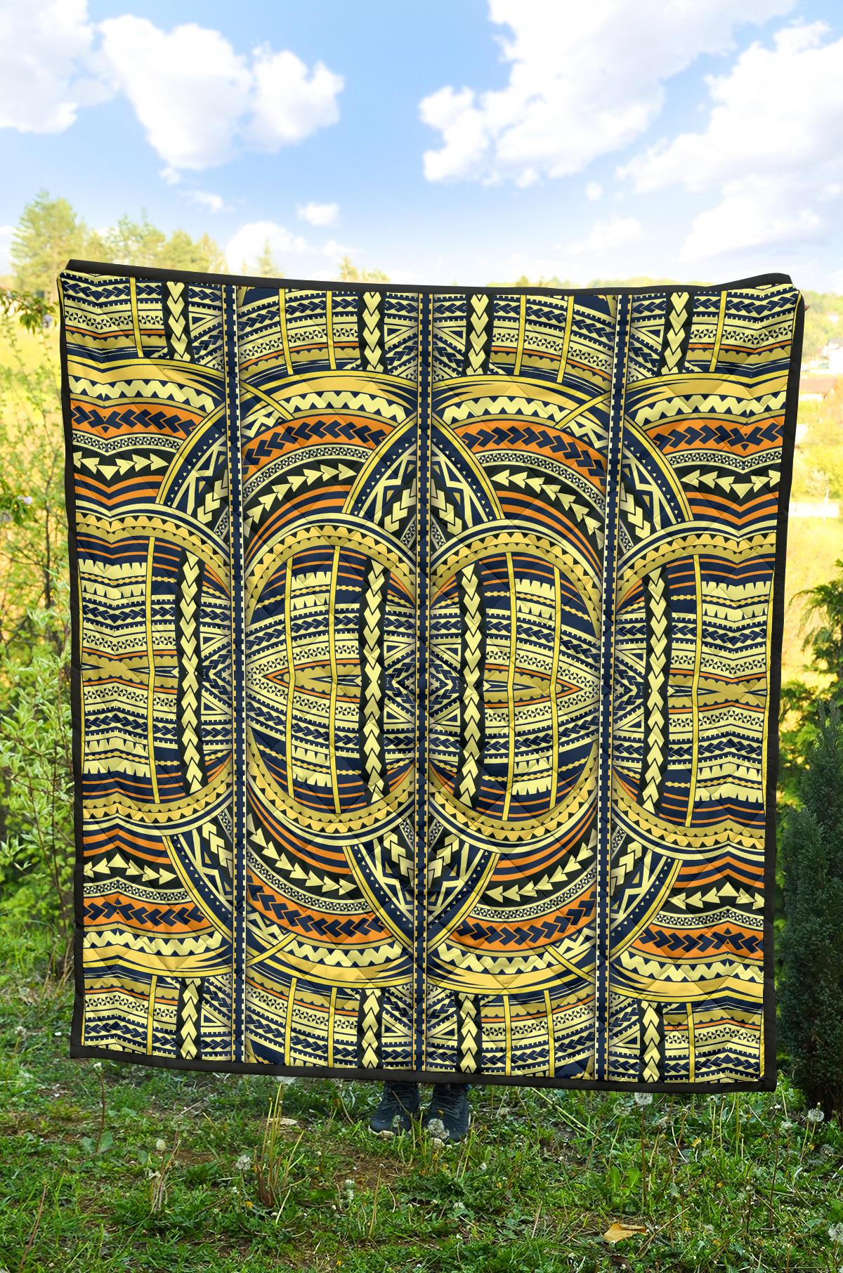 Polynesian Premium Quilt Yellow - Polynesian Pride