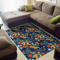 Tropical Buttterfly And Flower Rug - Polynesian Pride