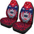 Samoa Car Seat Covers - Samoa Flag Coat Of Arms Coconut Tree - A02 Universal Fit Red - Polynesian Pride