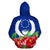 Pohnpei Polynesian Hoodie Flag Hibiscus - Polynesian Pride