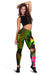 Wallis and Futuna Polynesian Personalised Women's Leggings - Hibiscus and Banana Leaves - Polynesian Pride