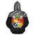 Tonga All Over Hoodie Polynesian Black Version - Polynesian Pride