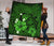 Hawaii Turtle Poly Tribal Green Premium Quilt - Polynesian Pride