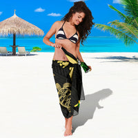 Hawaii Map Turtle Hibiscus Plumeria Polynesian - Sarong AH - Polynesian Pride