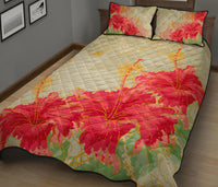 Hawaii Flower Hibiscus Quilt Bed Set - Polynesian Pride