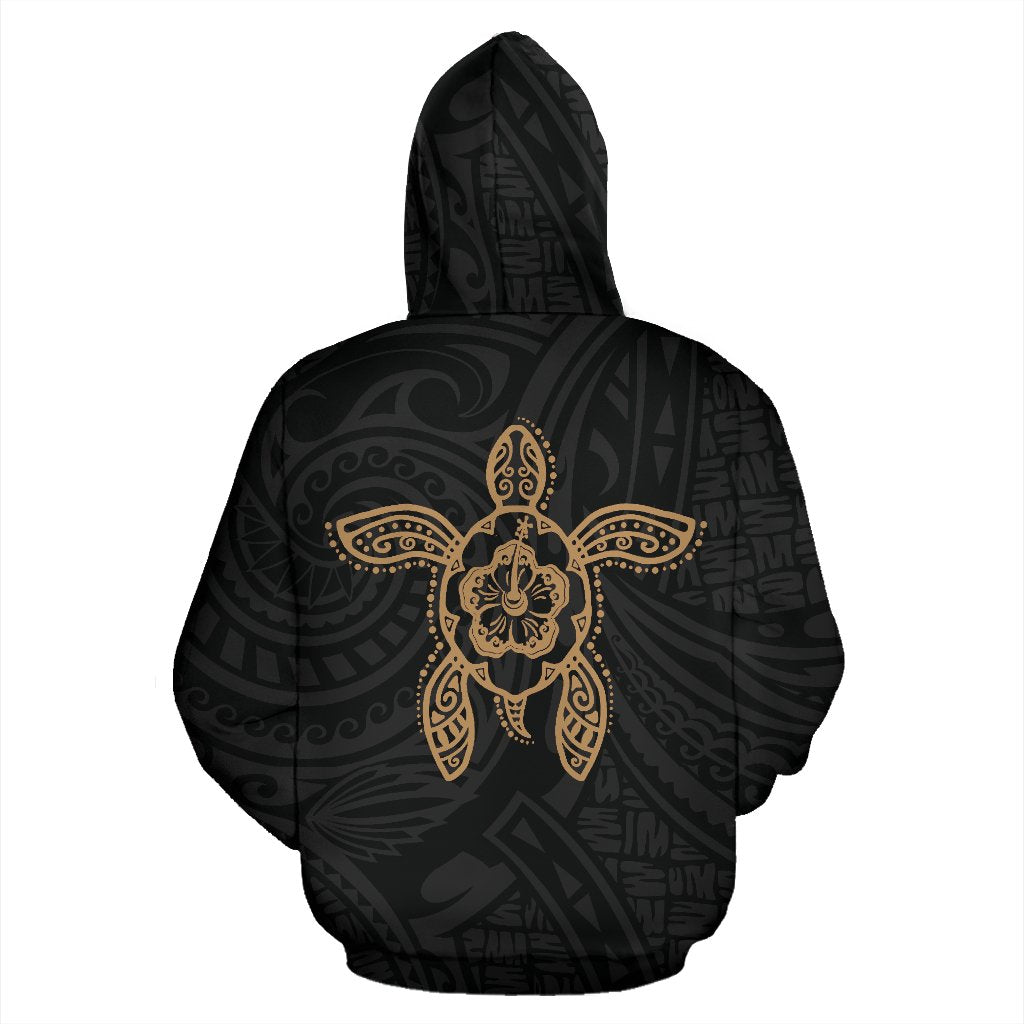 Hawaii Turtle Polynesian Hoodie Warrior Style - Polynesian Pride