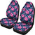 Hawaiian Tropical Flowers With Hummingbirds Palm Leaves Car Seat Cover Universal Fit Pink - Polynesian Pride