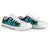 Wallis and Futuna Low Top Canvas Shoes - Turquoise Tentacle Turtle - Polynesian Pride