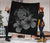 Hawaii Hibiscus Premium Quilt - Turtle Map - Gray AH - Polynesian Pride