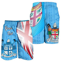 Fiji Custom Personalised Men's Shorts - Fiji Flag - Polynesian Pride