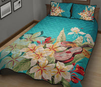 Plumeria Sound Quilt Bed Set - Polynesian Pride