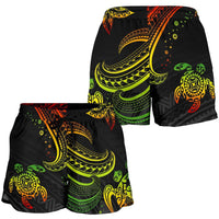 Polynesian Women's Shorts - Reggae Turtle - Polynesian Pride