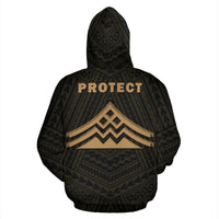 Hawaii Mauna Kea Polynesian Hoodie Gold - Polynesian Pride