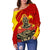 Hawaii Mauna Kea King Polynesian Women's Off Shoulder Sweater - Polynesian Pride