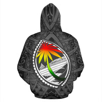 Guam All Over Hoodie Polynesian Turtle Style - Polynesian Pride