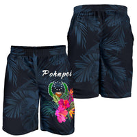 Pohnpei Micronesia Men's Shorts - Tropical Flower - Polynesian Pride