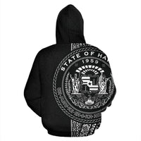 Polynesian Hawaii Zip up Hoodie White Line - Polynesian Pride