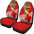 Tonga Car Seat Covers Coconut Leaves Rugby Style Universal Fit Red - Polynesian Pride