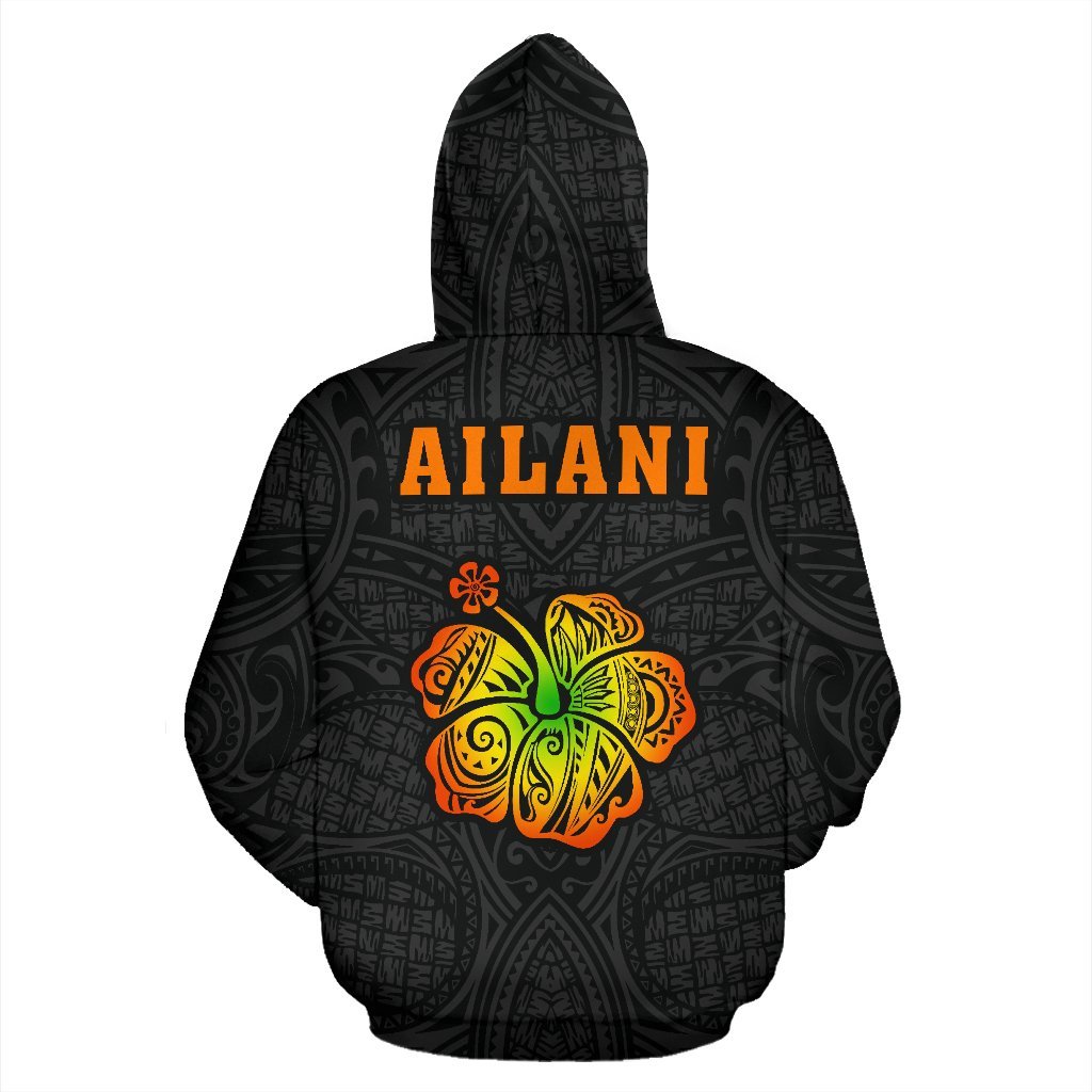 Ailani Hula Girl Polynesian Zip up Hoodie - Polynesian Pride