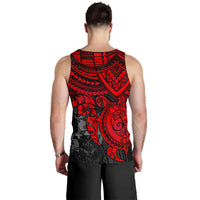 Tonga Polynesian Men's Tank Top - Red Turtle - Polynesian Pride