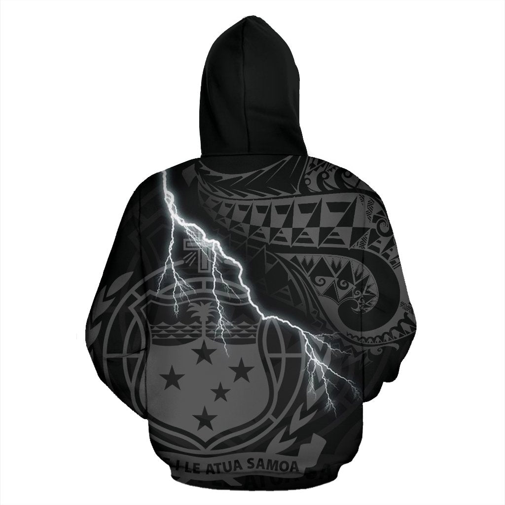 Samoa Polynesian Hoodie Lighting Thunder - Polynesian Pride