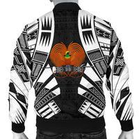 Papua New Guinea Men Bomber Jackets - Polynesian Tattoo Black - Polynesian Pride