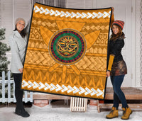 Hawaii Tiki Kanaka Polynesian - Premium Quilt AH - Polynesian Pride