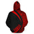 Polynesian Turtle Map of Hawaii Hoodie Red Circle Style - Polynesian Pride