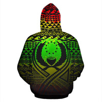 Pohnpei All Over Hoodie Lift up Reggae - Polynesian Pride