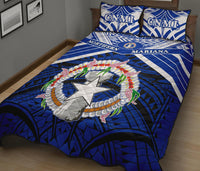 Northern Mariana Islands Rugby Quilt Bed Set Spirit - Cnmi - Polynesian Pride