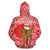 Polynesian Kakau Santa Mele Kalikimaka Hawaii Hoodie Red - Polynesian Pride