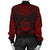 Vanuatu Polynesian Chief Women'S Bomber Jacket - Red Version - Polynesian Pride
