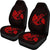 Anchor Red Poly Tribal Car Seat Covers Universal Fit Red - Polynesian Pride