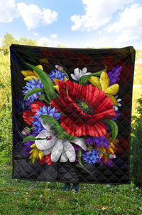 Blooming Flower Premium Quilt - Polynesian Pride