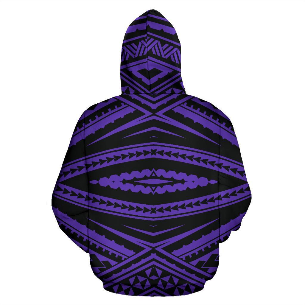 Hawaii Hoodie Polynesian Tatau Violet Pullover - Polynesian Pride