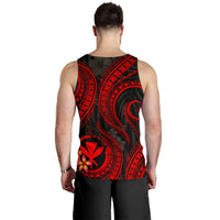 Polynesian Hawaii Men Tank Top - Red Plumeria - Polynesian Pride