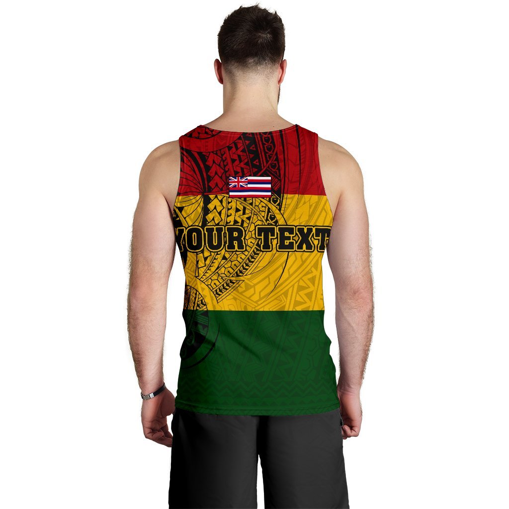 Hawaii Kanaka Flag Polynesian Personalized Men's Tank Top - Polynesian Pride
