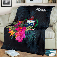 Samoa Polynesian Premium Blanket - Tropical Flower - Polynesian Pride