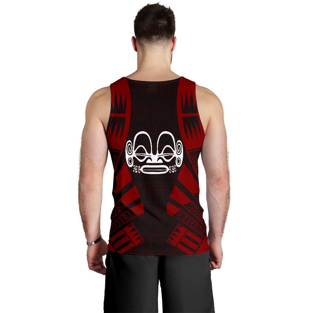 Marquesas Islands Men Tank Top - Polynesian Tattoo Red - Polynesian Pride