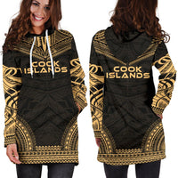 Cook Islands Women's Hoodie Dress - Polynesian Gold Chief - Polynesian Pride