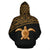 Turtle All Over Custom Zip up Hoodie Polynesian Gold Curve Style - Polynesian Pride