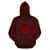 Northern Mariana Islands ll Over Hoodie Northern Mariana Islands Coat of rms Polynesian Red Black - Polynesian Pride