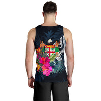 Fiji Polynesian Men's Tank Top - Tropical Flower - Polynesian Pride