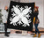 Hawaiian Premium Quilt Royal Pattern - Black And White - A2 Style - Polynesian Pride