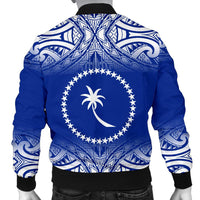 Chuuk Men's Bomber Jacket - Fog Blue Style - Polynesian Pride