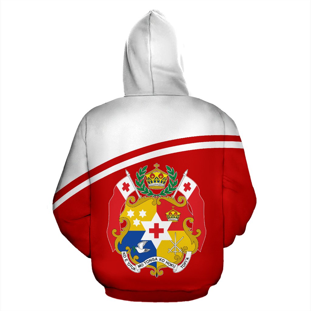 Tonga All Over Hoodie Polynesian Curve Version - Polynesian Pride