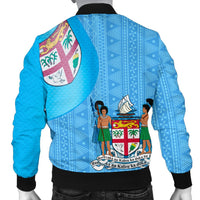 Fiji Polynesian Men's Bomber Jacket - Fiji Flag - Polynesian Pride