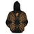 Nauru Polynesian ll Over Hoodie Map Gold - Polynesian Pride