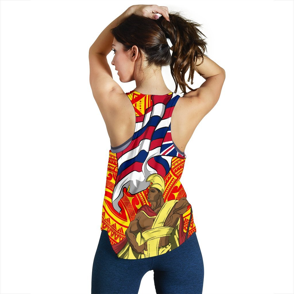 Hawaiian King Defend Mauna Kea Women's Racerback Tank - Polynesian Pride